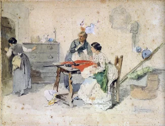 Women Manufacture a Tricolour Flag