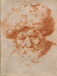 An Allegory of Winter: Head of an Old Man Wearing a Fur Cap