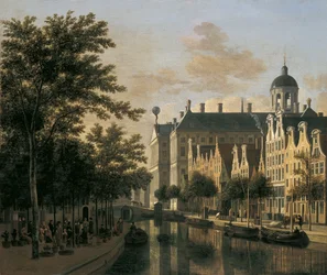 The Nieuwezijds Voorburgwal with the Flower Market, Amsterdam