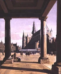 View of Haarlem with the Groote Kerk