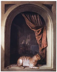 Cat on a Ledge