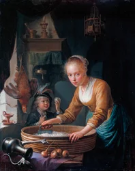 Girl Chopping Onions