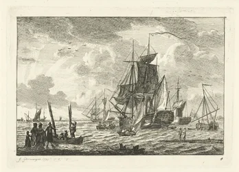 Seascape with Various Ships Various Ships on the Water (series title)