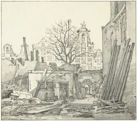 The Demolition of the West India House in Amsterdam