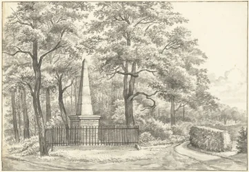 The Monument for Witte van Haemstede, Erected in 1817 by David Jacob van Lennep at the Huis te Manpad in Heemstede