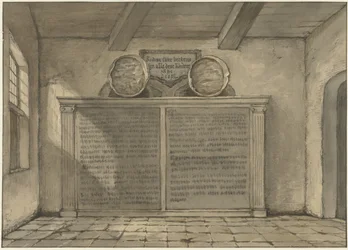 Two Copper Basins in the Church at Loosduinen