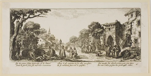 Dying Soldiers by the Roadside, plate sixteen from The Large Miseries of War