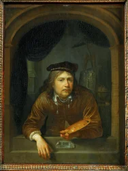 Self-Portrait in a Window