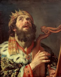 King David Playing the Harp, 1622
