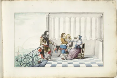 Company on a Terrace
