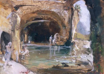 Bathers Inside the Cave, Naples