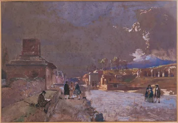 The Street of Tombs in Pompeii