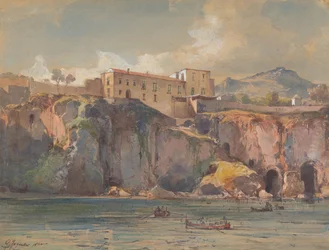 View of Cliffs near Amalfi