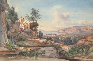 View of Sorrento, the Bay of Naples Beyond