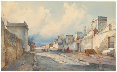 View of a Street in Pompeii