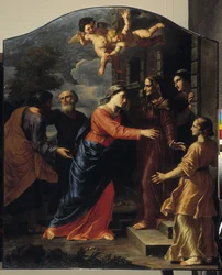 The Visitation. The Virgin Mary visits Elisabeth