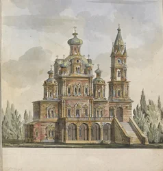 Project for the Church of the Dormition of the Theotokos at the Pokrovka Street in Moscow