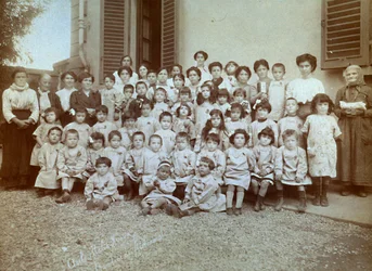 Children of the reservists at the 