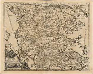 1684 Map of Thessaly and Macedonia