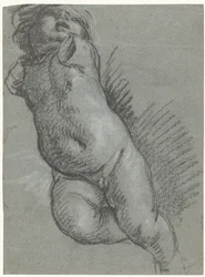 Study of a floating putto