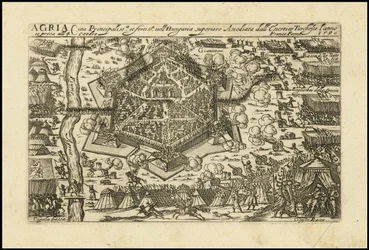Agria - Principal and Strong City in Upper Hungary Besieged by the Turkish Army in 1596