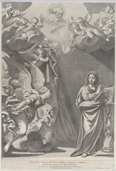 The Annunciation, with Gabriel and Other Angels at Left and God the Father Above, 1687-1717