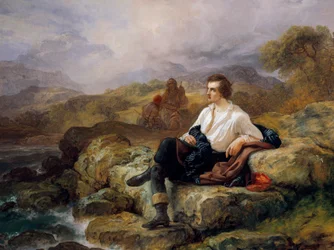 Lord Byron on Shore of Hellenic Sea