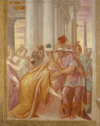 Central Wall Depicting Sophonisba Requesting Help from Massinissa