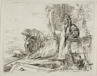 Standing Philosopher and Two Other Figures, from Capricci