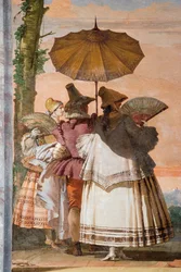 The Summer Walk (detail), from the Room of the Gothic Pavilion, in the Foresteria