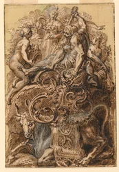 Design for Illuminated Initial "F"
