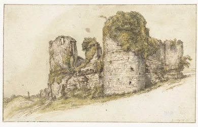 View of the Château de César in Vau