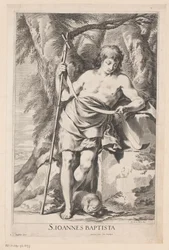 John the Baptist with Staff and Lamb