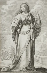 Lucretia (after Claude Vignon)