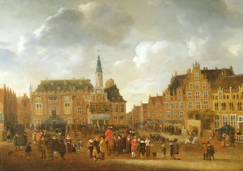 The Announcement of the Peace Treaty of Munster in 1648 from the Balcony of the Town Hall of Haarlem