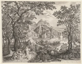 Elisha Cursing the Children of Bethel Who Are Being Devoured by the Bears