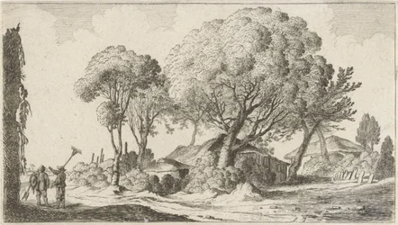 Farmhouses Among Trees (series title: Twelve Landscapes)