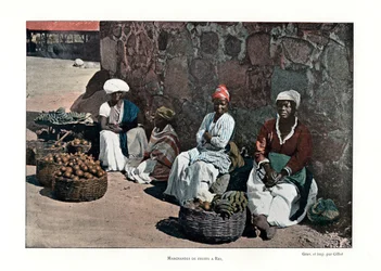 Fruit sellers, Rio de Janeiro, Brazil