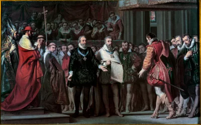 Philip II of Spain Recognizes Henry IV as King of France