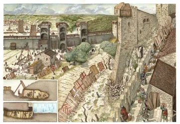 Middle Ages: Siege of the City of Viterbo in 1240