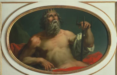 Personification of Water as the god Poseidon