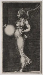 Allegorical Figure Holding a Sphere
