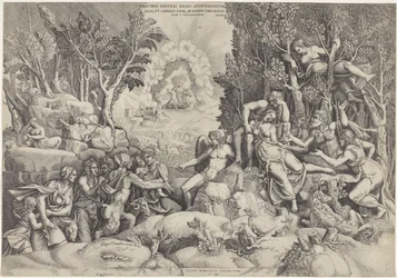 Cephalus and the Forest Gods Mourning the Death of Procris