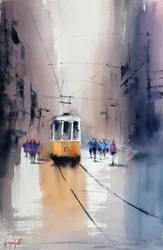 City Tram Scene