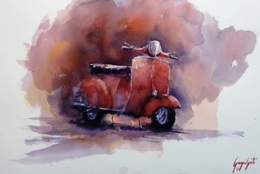 Classic Red Scooter