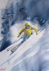 Downhill Skiing Action