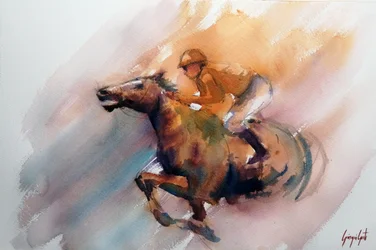 Galloping Racehorse Action