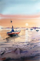 Golden Hour Boat