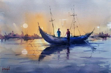 Golden Hour Boaters