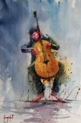 Passionate Cello Player